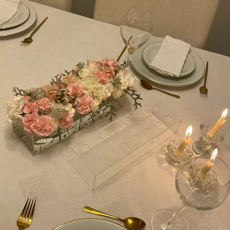 Vaso Decorativo Acrílico Transparente – Elegância e leveza para sua mesa