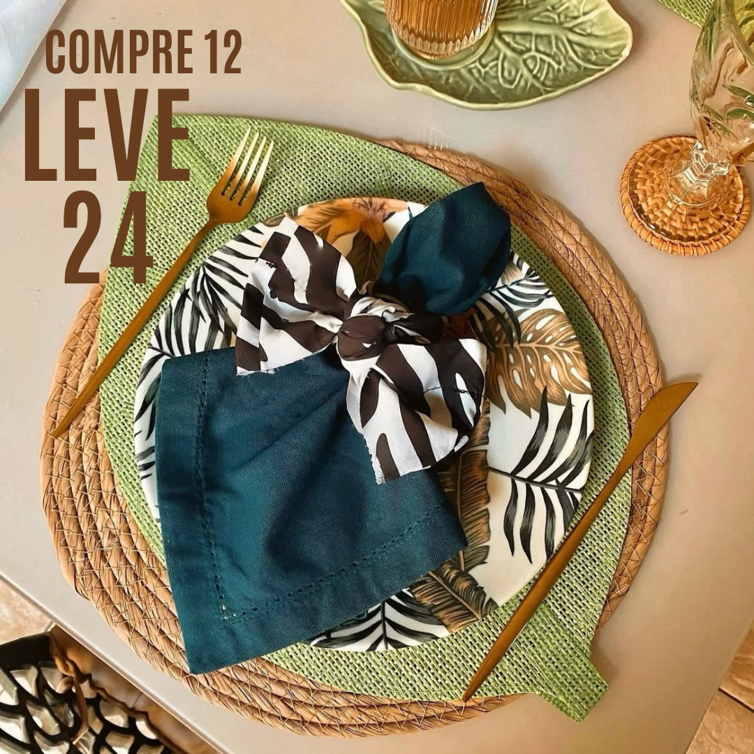 Conjunto de  24 Talheres Dourados Gold Glamour Em Aço Inox -Compre 1 Leve 2