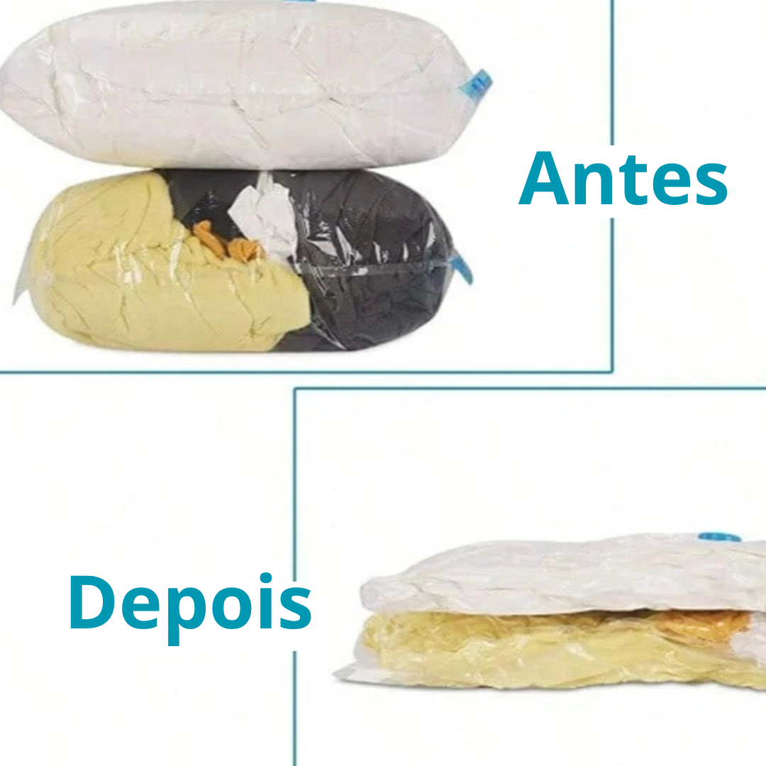 Kit 10 Sacos a Vácuo Reutilizáveis – Lar Equipado