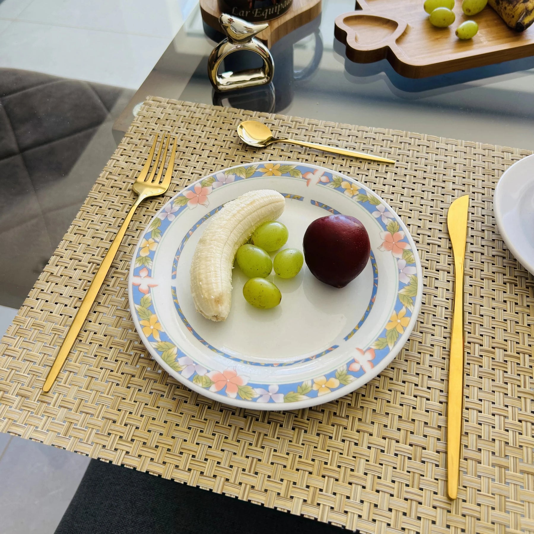 Conjunto de  24 Talheres Dourados Gold Glamour Em Aço Inox -Compre 1 Leve 2