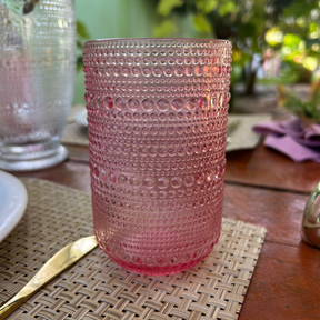 Jogo de Copos de Vidro Pérola Glamour 6 Unidades – Elegância na Mesa | Lar Equipado