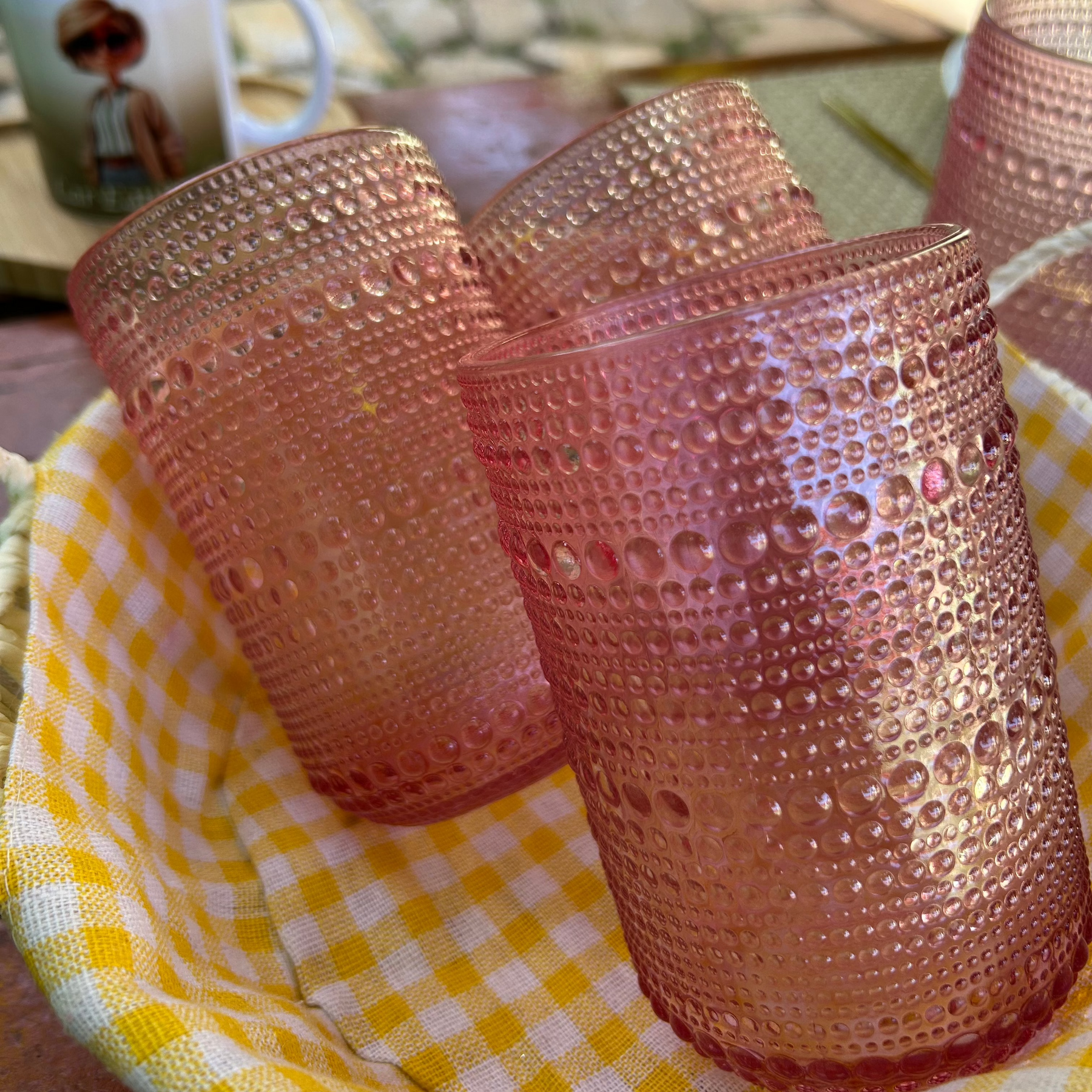 Jogo de Copos de Vidro Pérola Glamour 6 Unidades – Elegância na Mesa | Lar Equipado