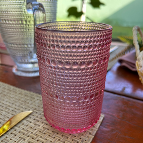 Jogo de Copos de Vidro Pérola Glamour 6 Unidades – Elegância na Mesa | Lar Equipado