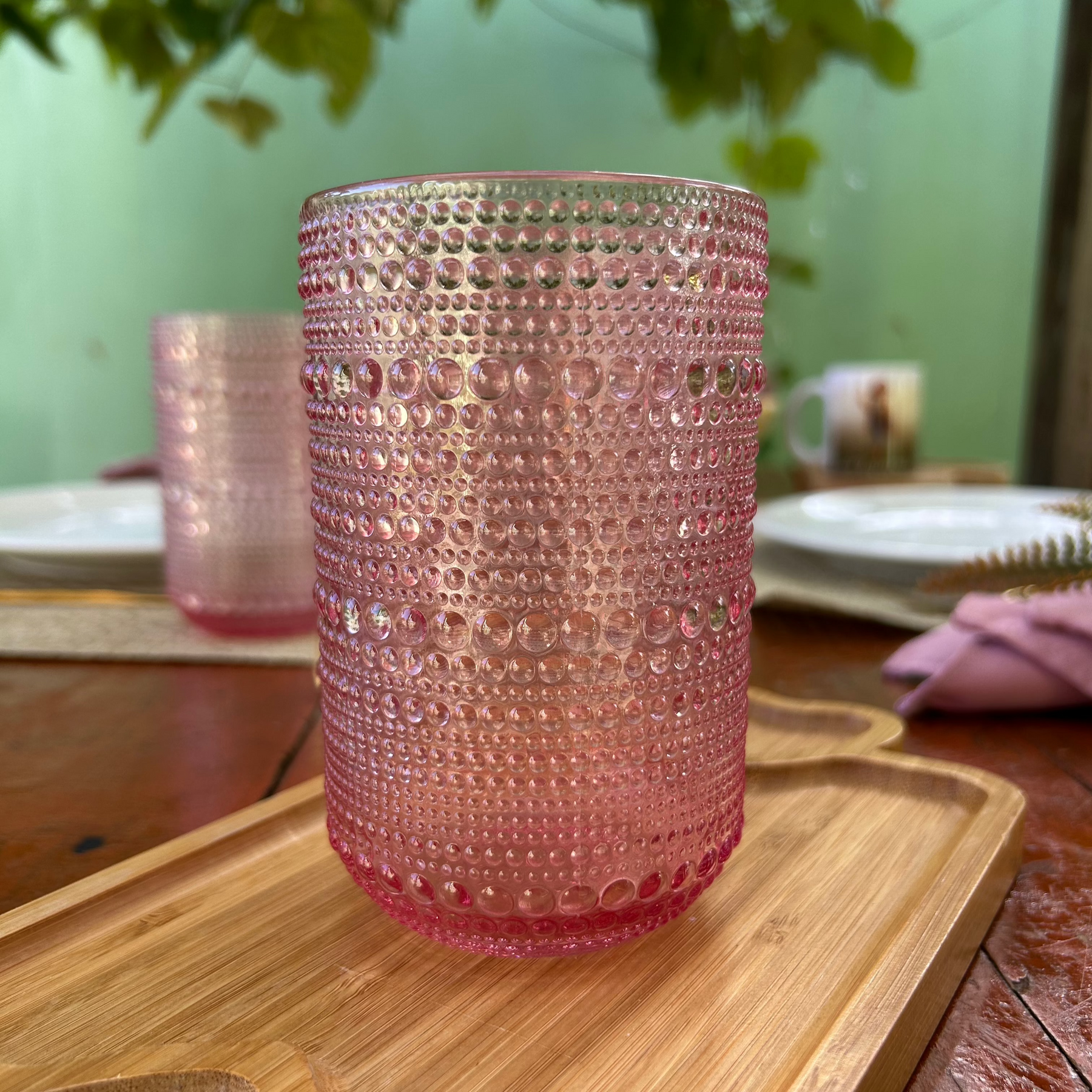 Jogo de Copos de Vidro Pérola Glamour 6 Unidades – Elegância na Mesa | Lar Equipado