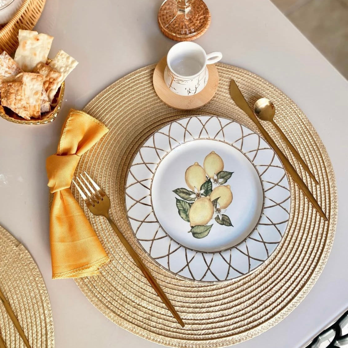 Conjunto de  24 Talheres Dourados Gold Glamour Em Aço Inox -Compre 1 Leve 2