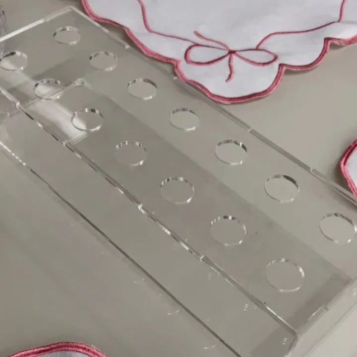 Vaso Decorativo Acrílico Transparente – Elegância e leveza para sua mesa