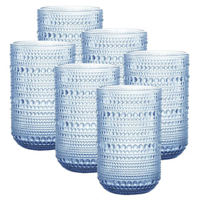 Jogo de Copos de Vidro Pérola Glamour 6 Unidades – Elegância na Mesa | Lar Equipado