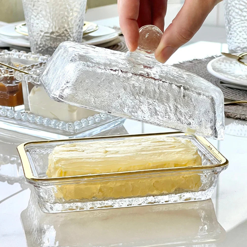 Conjunto de Queijeira + Manteigueira  + Açucareiro - Mesa Posta Lar Equipado