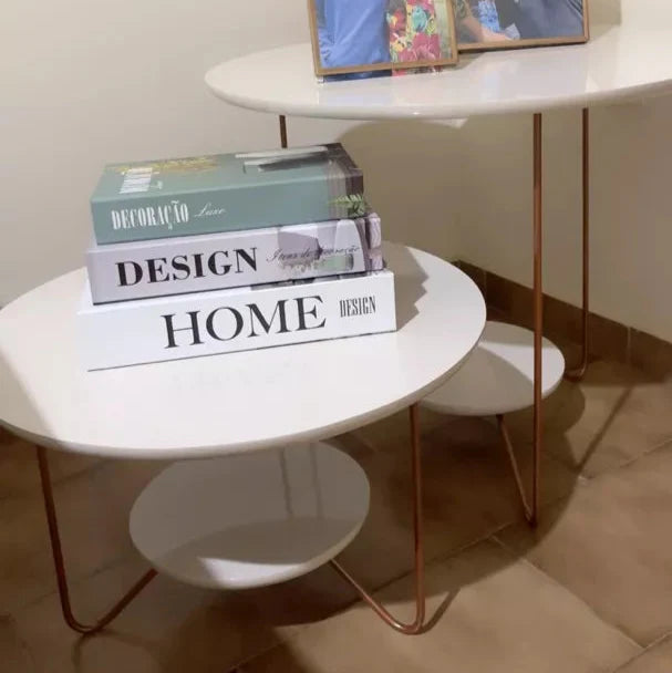 Conjunto de Mesa de Centro e Mesa Lateral  de MDF — Elegância e Versatilidade para sua Sala