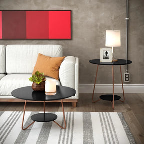 Conjunto de Mesa de Centro e Mesa Lateral  de MDF — Elegância e Versatilidade para sua Sala