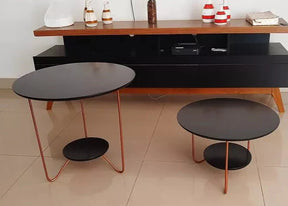 Conjunto de Mesa de Centro e Mesa Lateral  de MDF — Elegância e Versatilidade para sua Sala