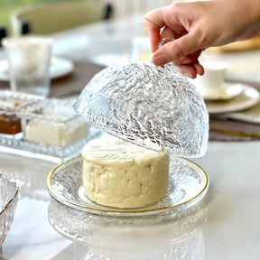 Conjunto de Queijeira + Manteigueira  + Açucareiro - Mesa Posta Lar Equipado