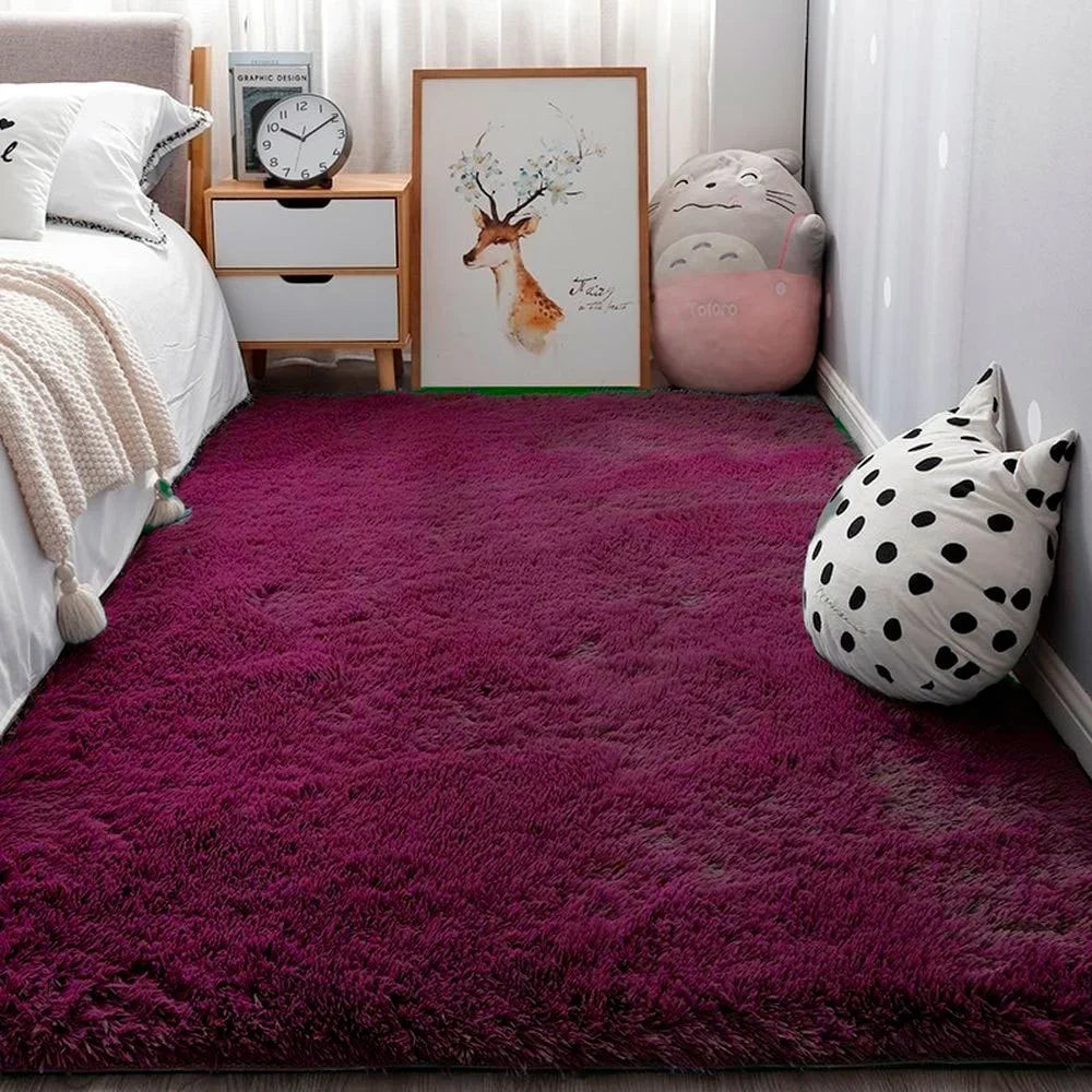 Tapete Peludo para Sala  3,00 x 2,00 Mt   – Macio, Antiderrapante e Aconchegante