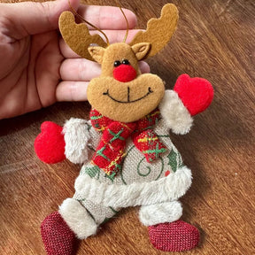 Pingentes de Natal Elk Antler – Charme Rústico para sua Árvore